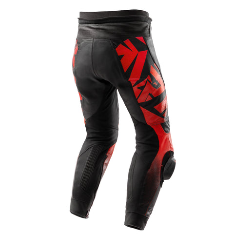 Inferno Motorcycle Pants Black / Fluo Red