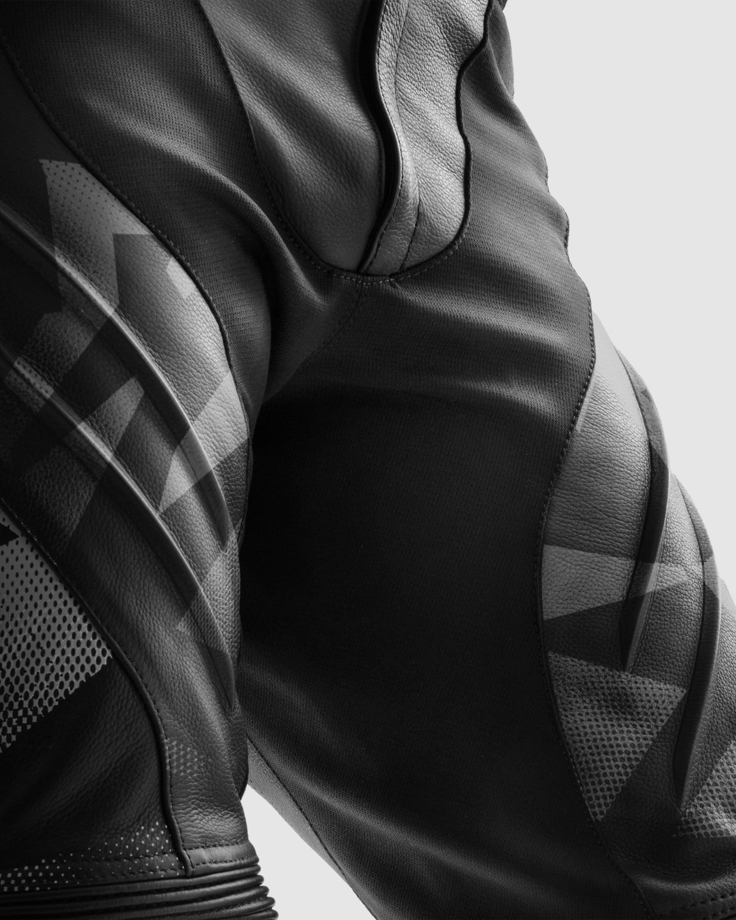 Inferno Motorcycle Pants Black White