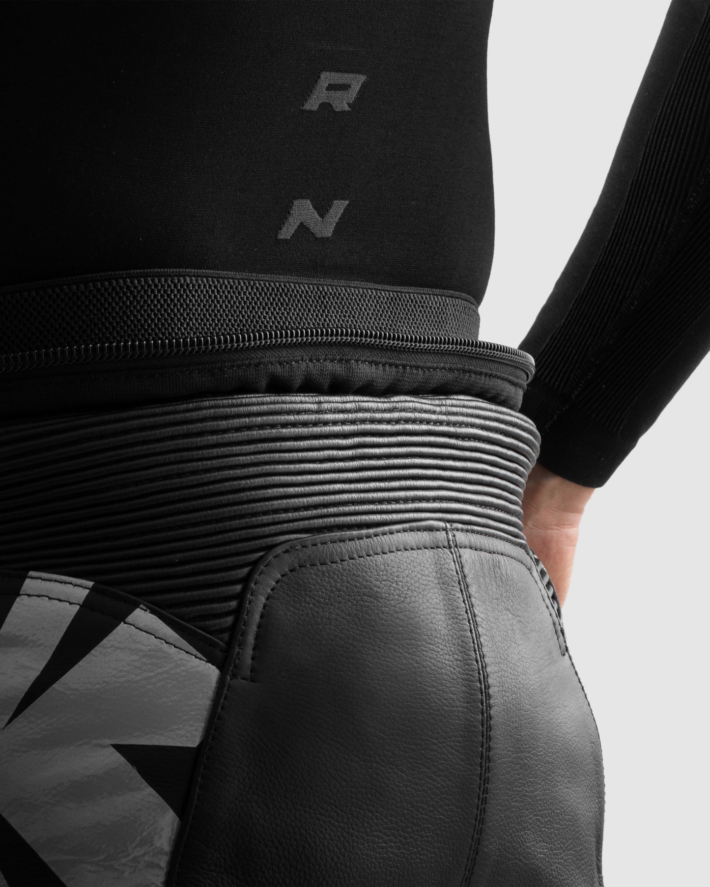Inferno Motorcycle Pants Black White
