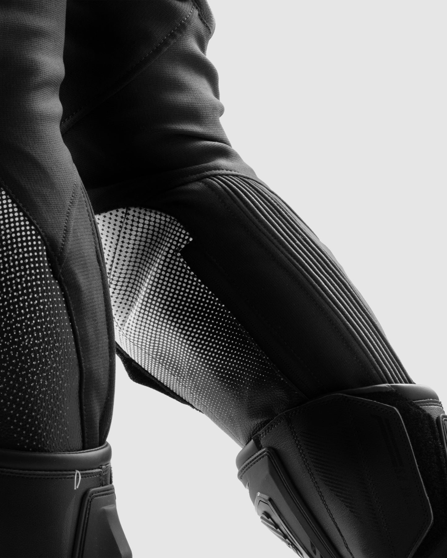 Inferno Motorcycle Pants Black White