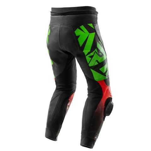 Inferno Motorcycle Pants Black / Green / Red