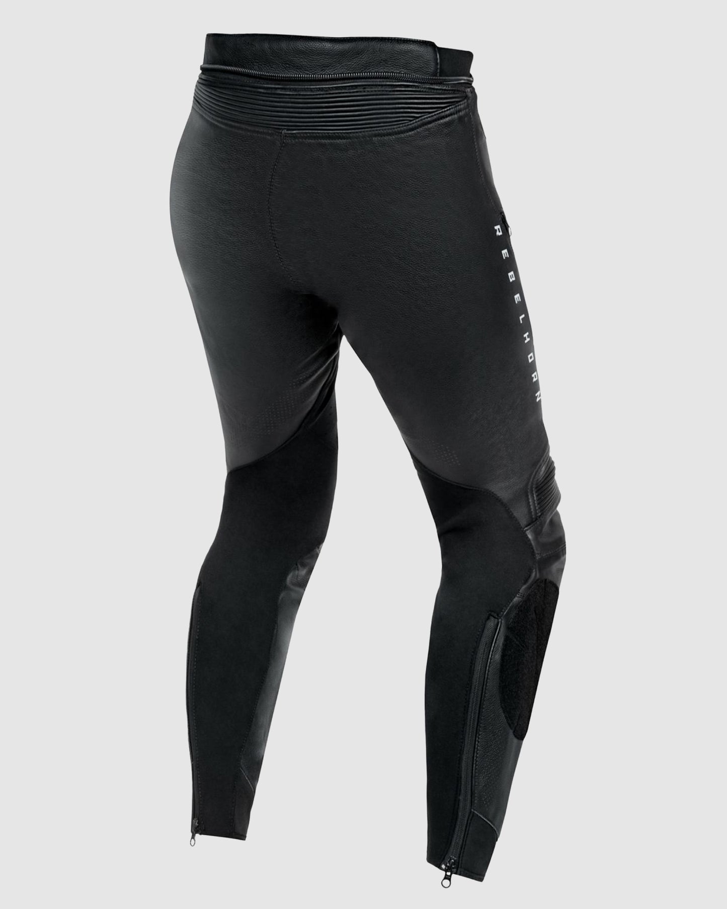 Veloce Leather Motorcycle Pants Black