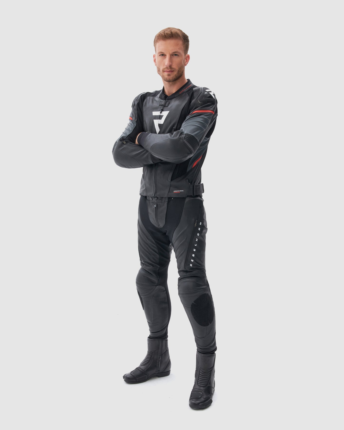 Veloce Leather Motorcycle Pants Black