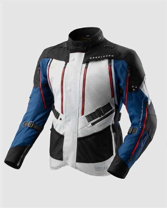 Hardy 3.0 Motorcycle Jacket Grey, Blue, Red