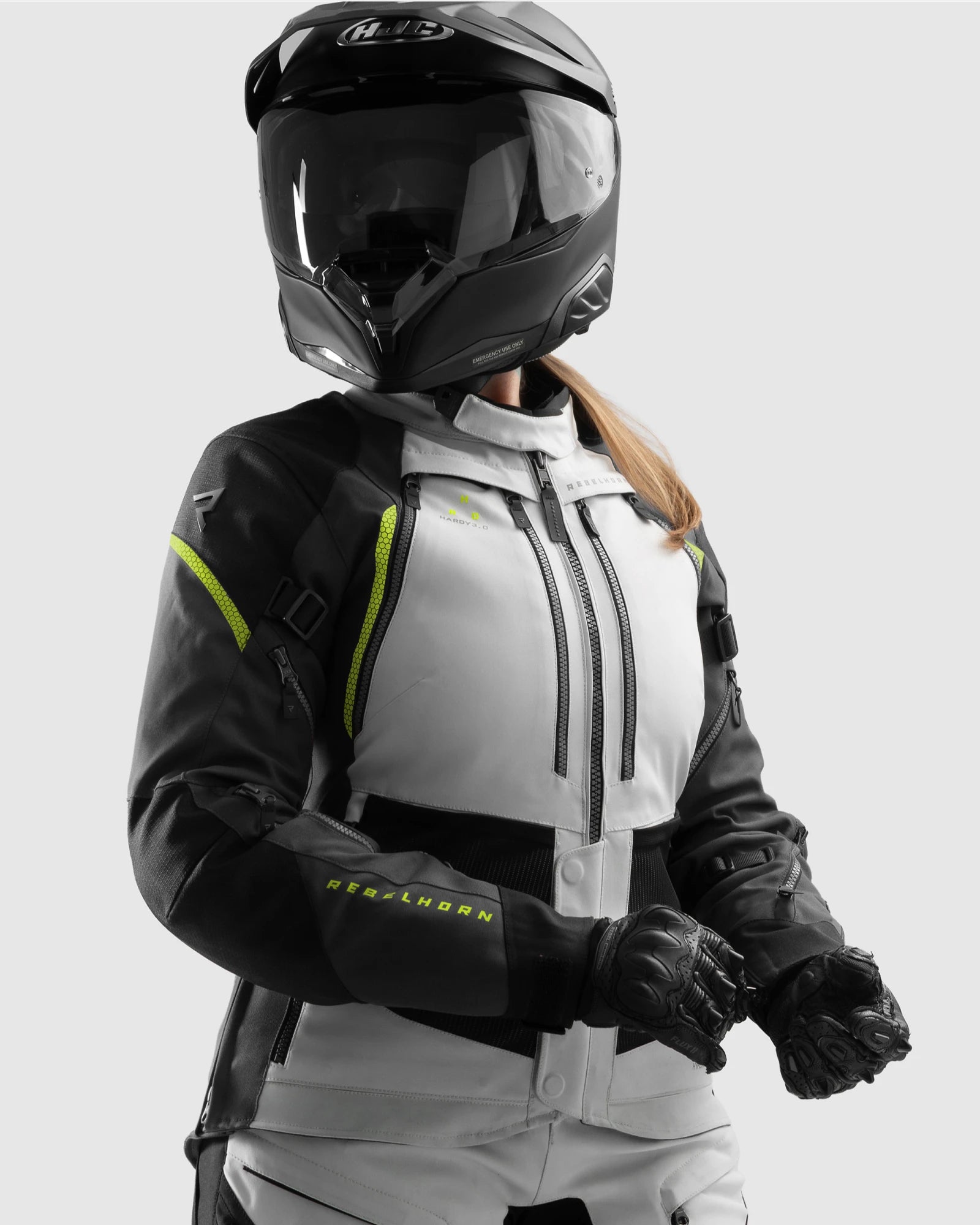 Hardy 3.0 Women's Motorcycle Jacket Grey | Rebelhorn Official Hardy 3.0 Women's Motorcycle Jacket Grey | Rebelhorn Official