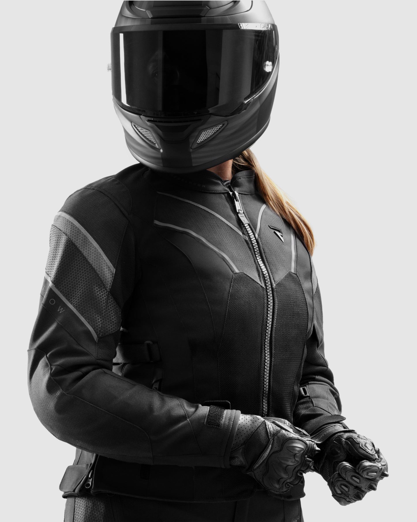 Hiflow V Women's Motorcycle Jacket Black
