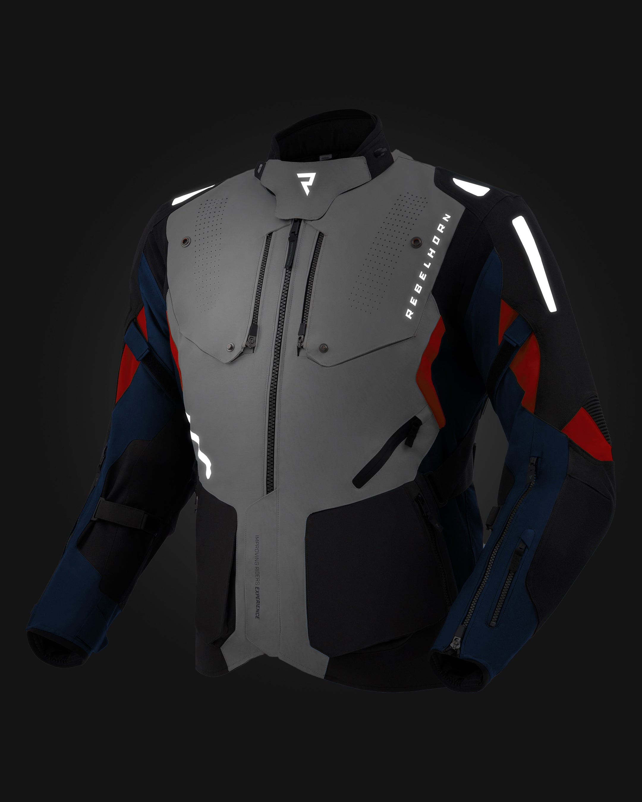 Hiker IV Motorcycle Jacket Blue | Rebelhorn Official