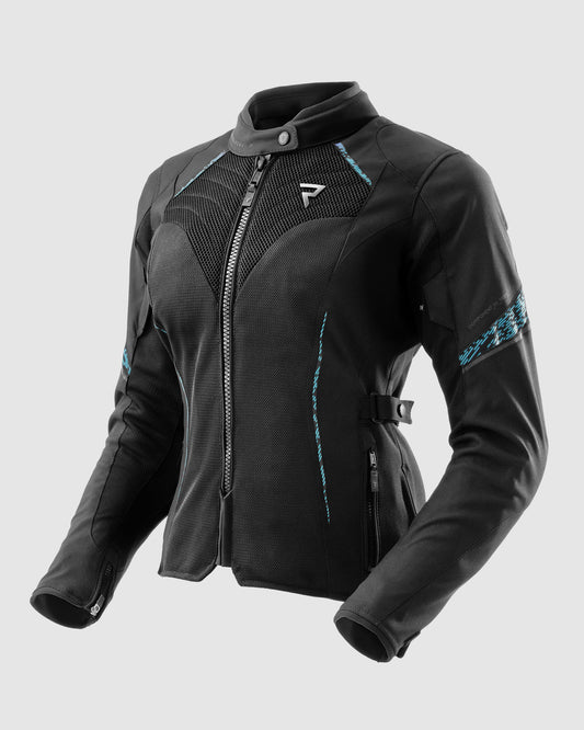 Jax Women's Motorcycle Jacket Blue Lagoon