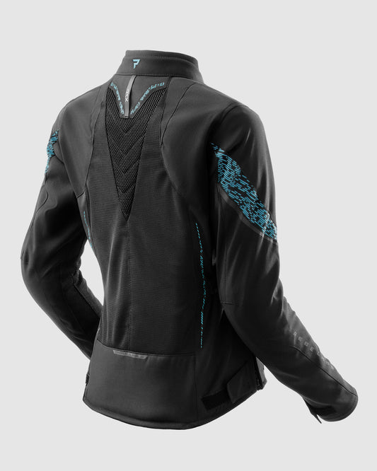 Jax Women's Motorcycle Jacket Blue Lagoon