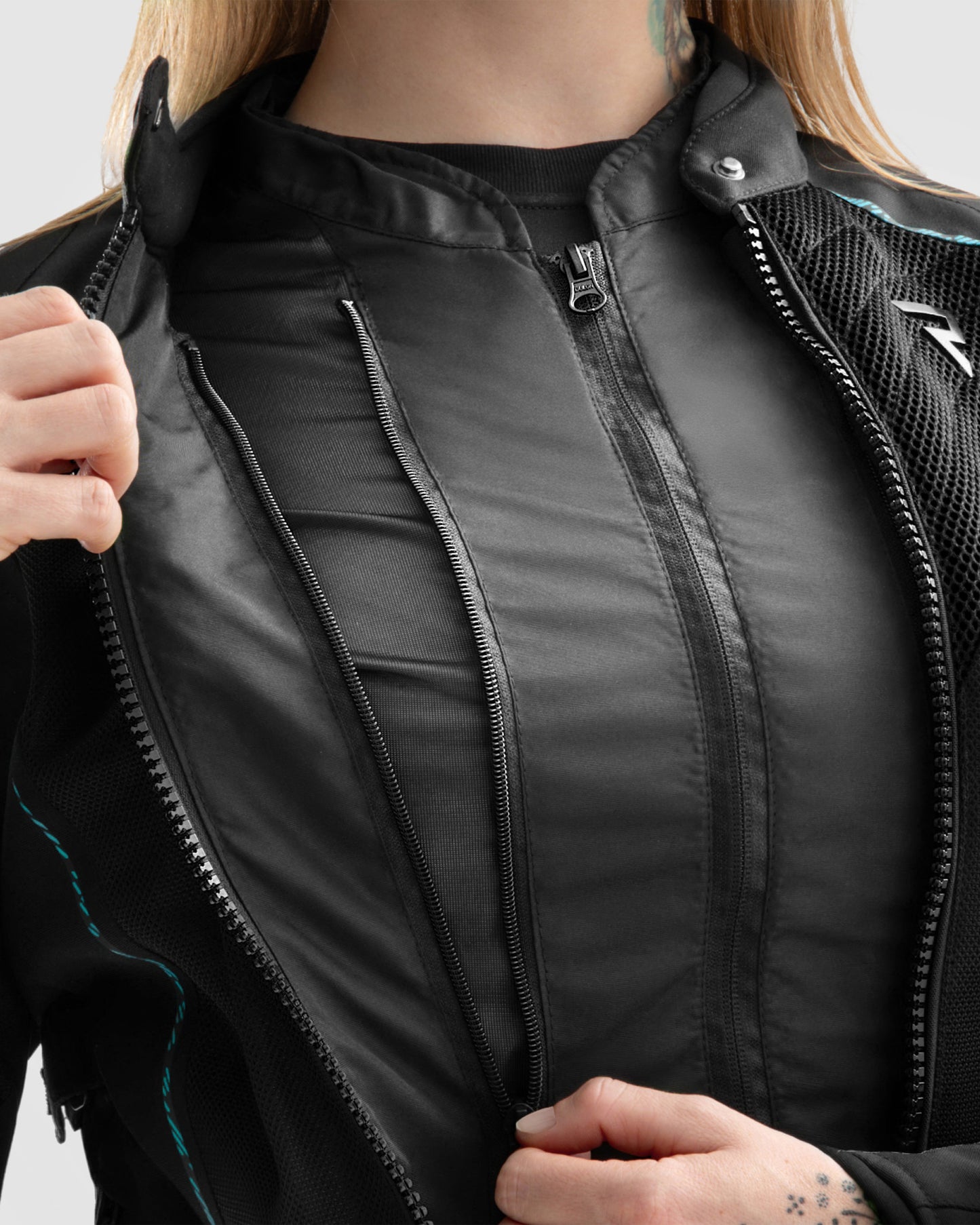 Jax Women's Motorcycle Jacket Blue Lagoon