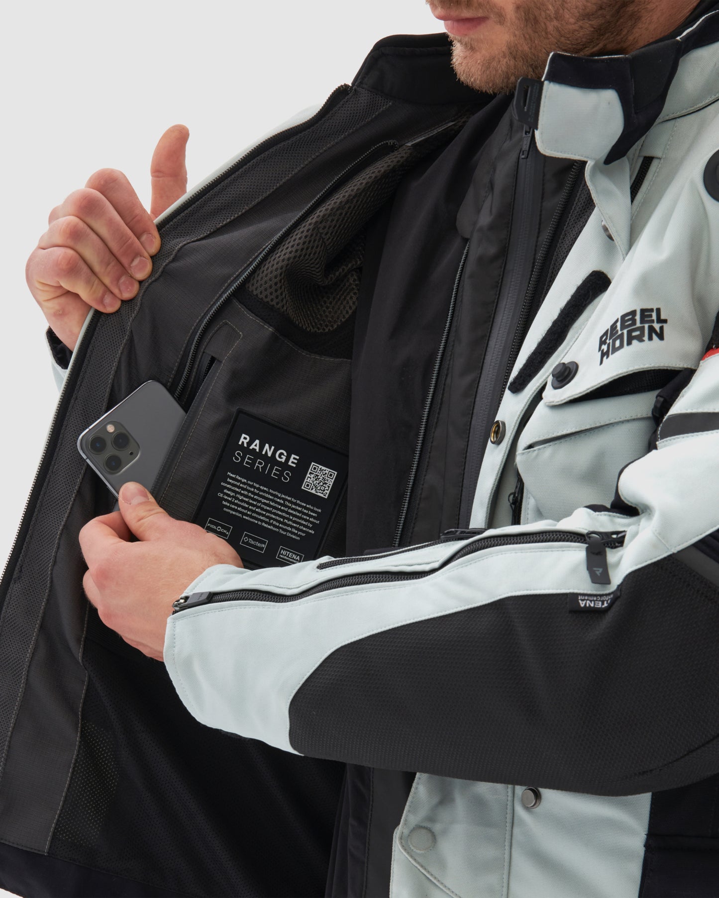 Range Motorcycle Jacket Grey