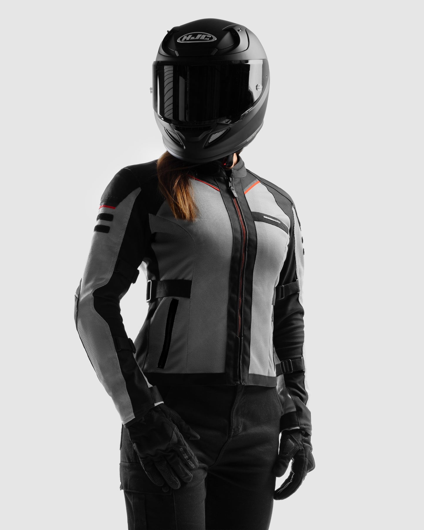 Scandal 3 Women Motorcycle Jacket Gray
