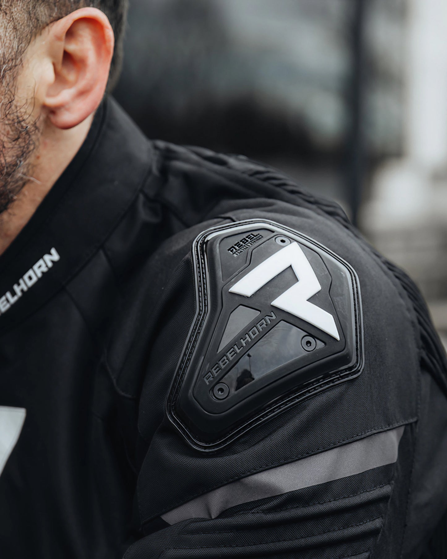 Vandal Motorcycle Jacket Black White