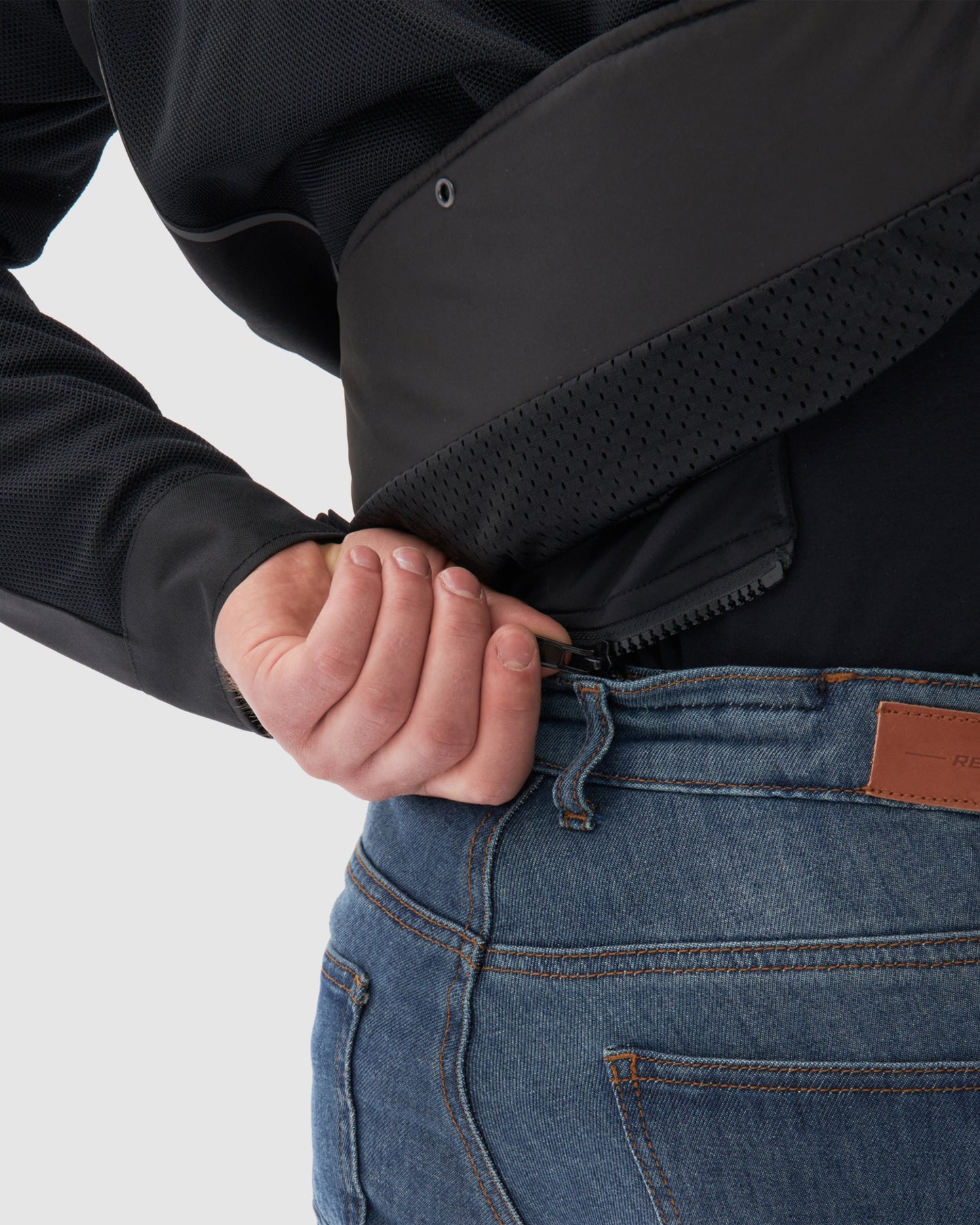 Wave Motorcycle Jacket Black