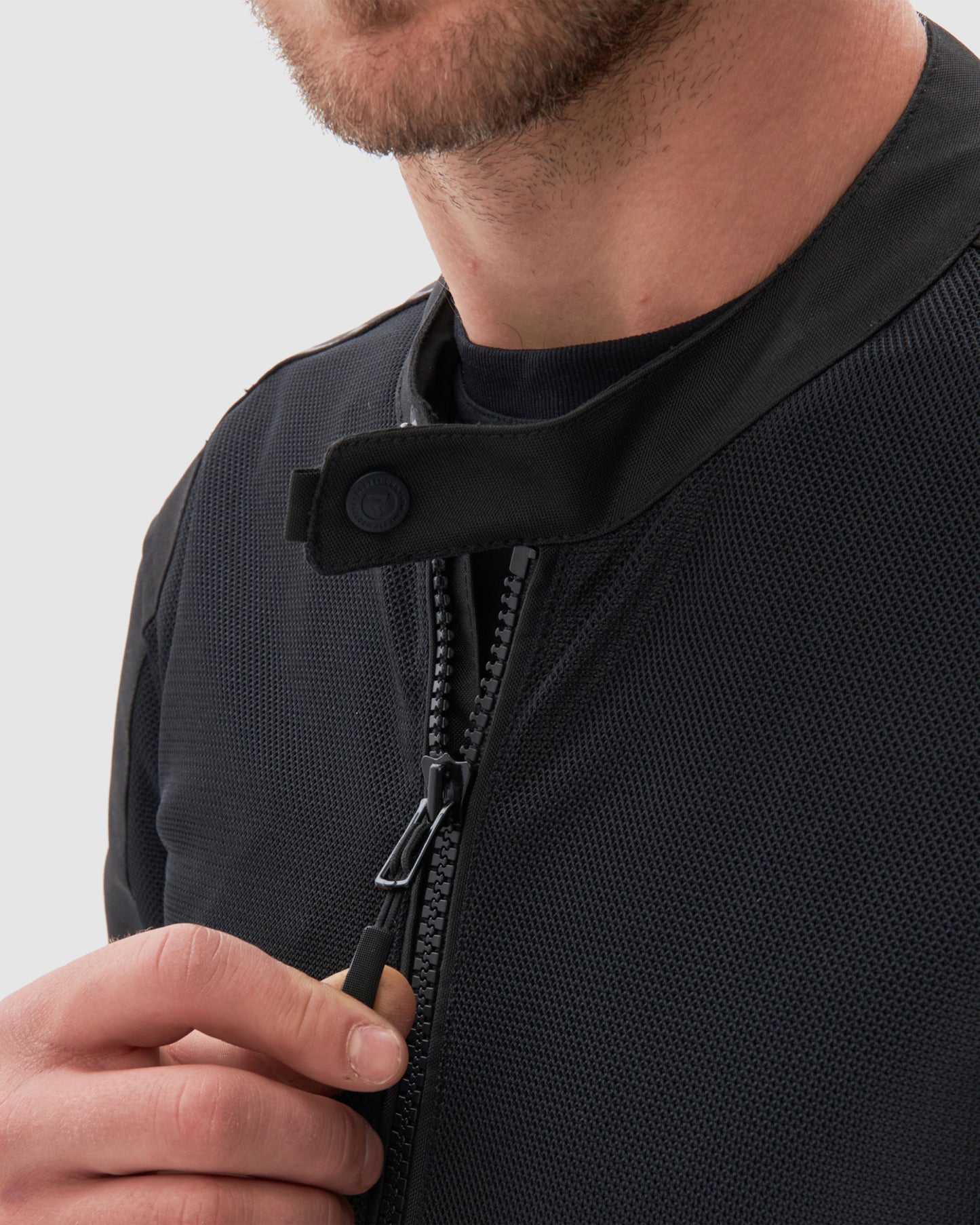 Wave Motorcycle Jacket Black