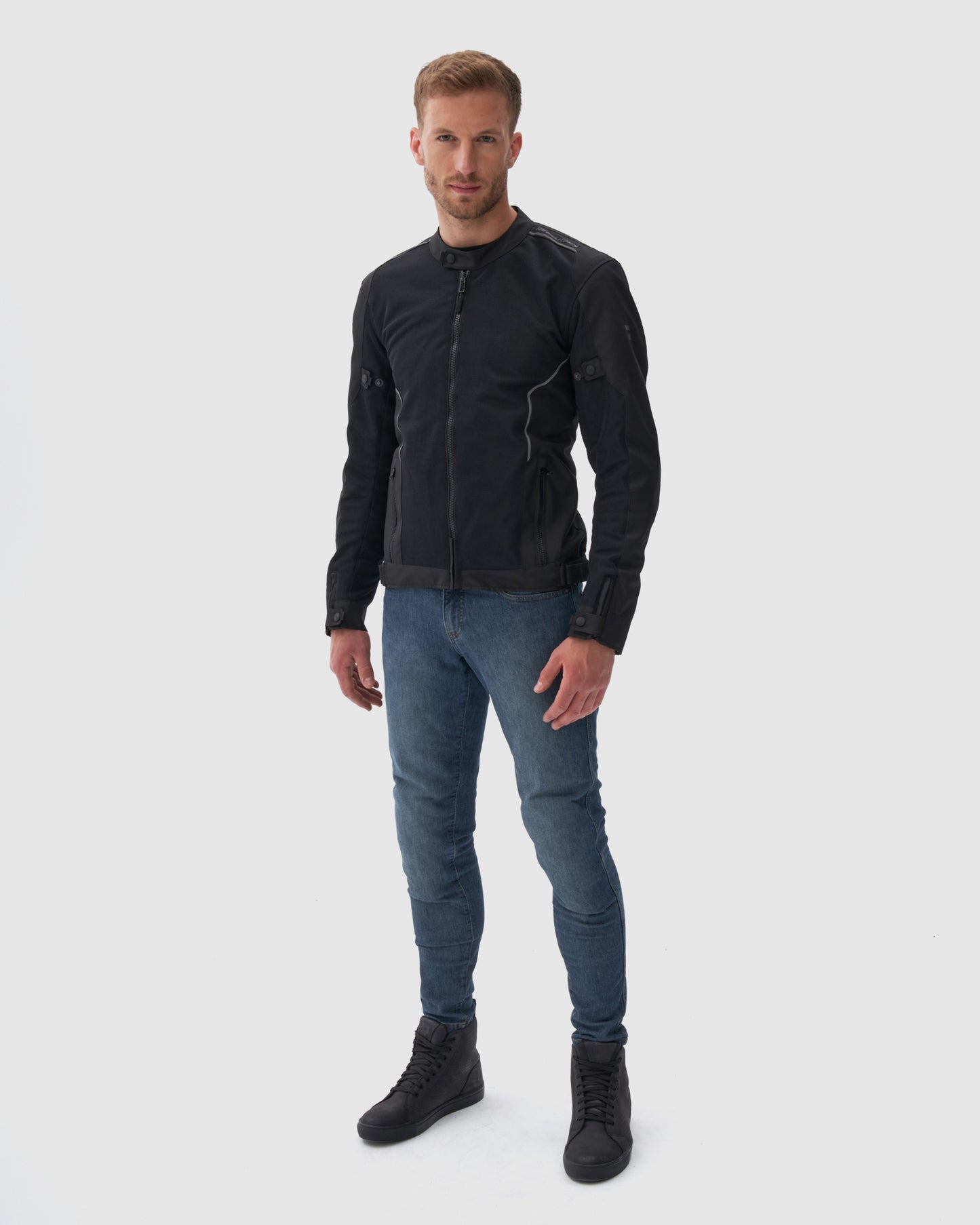 Wave Motorcycle Jacket Black