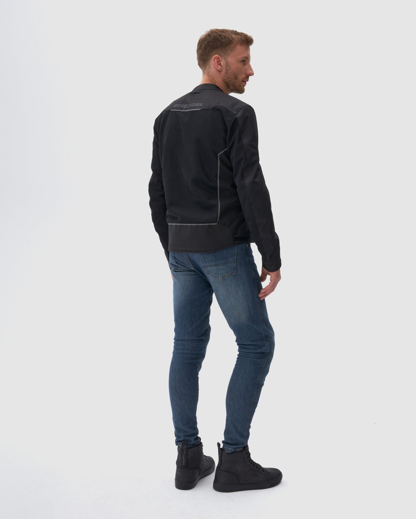 Wave Motorcycle Jacket Black