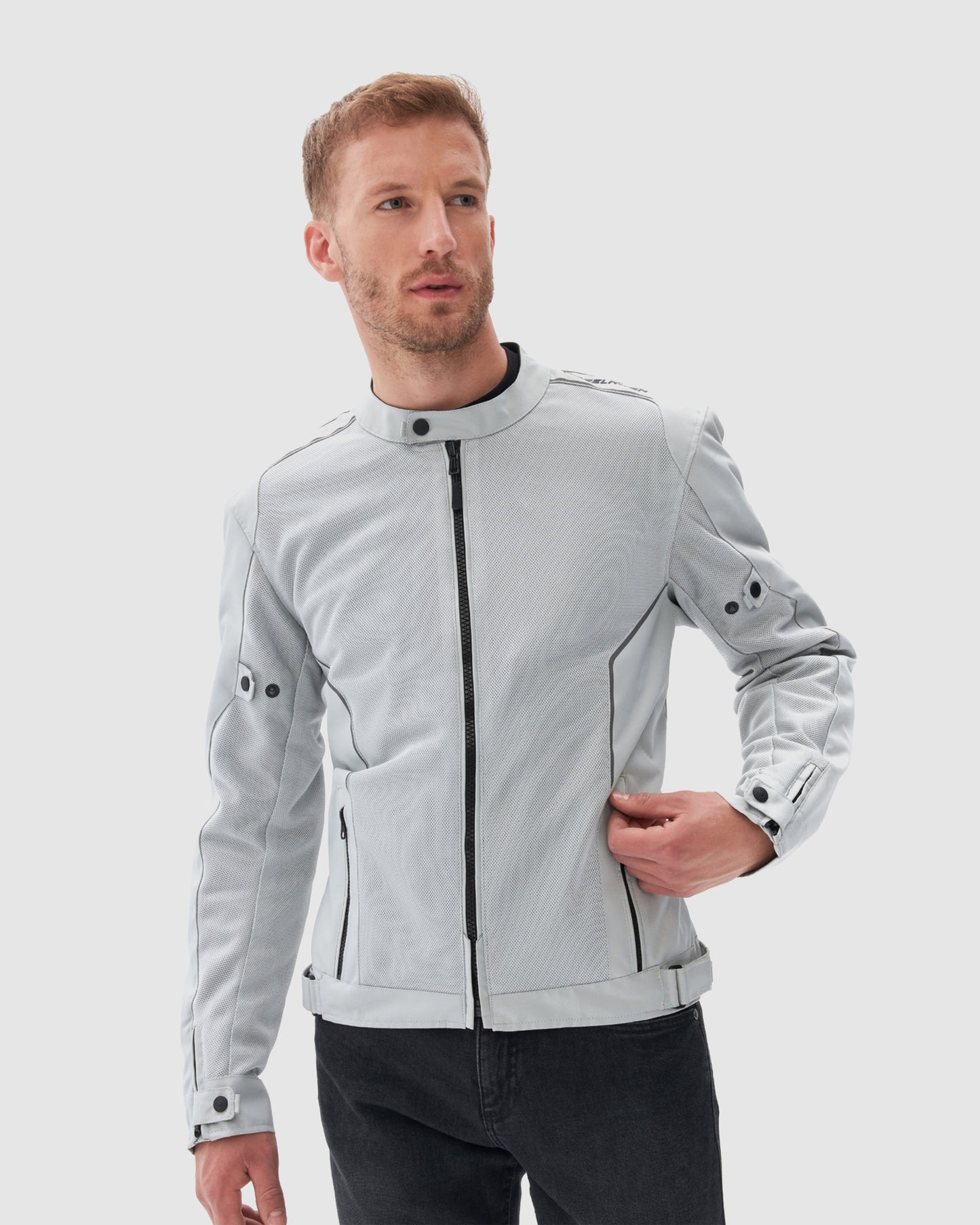 Wave Motorcycle Jacket Grey