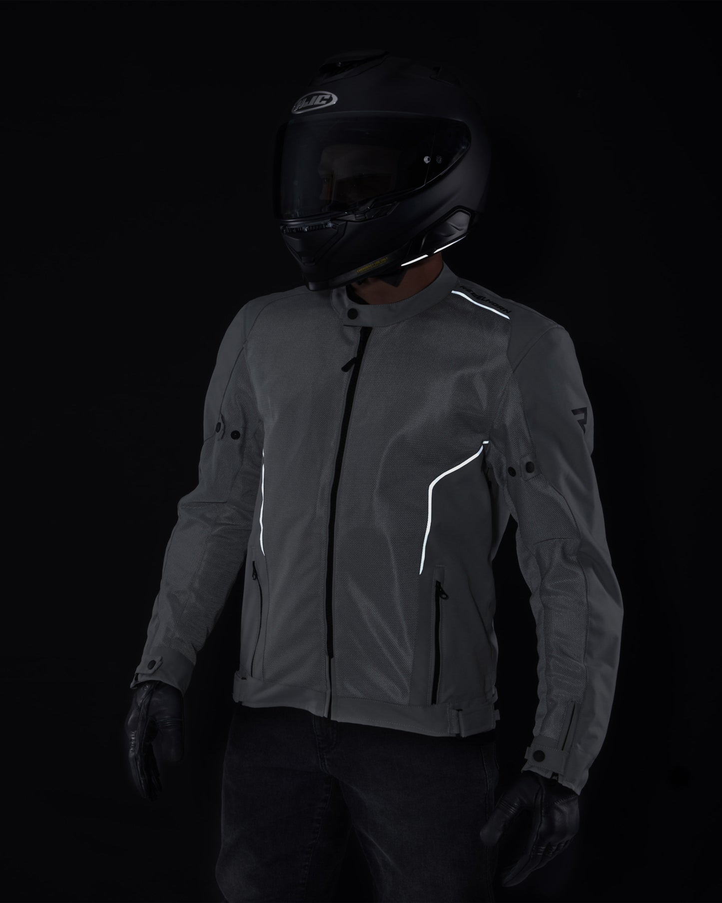 Wave Motorcycle Jacket Grey