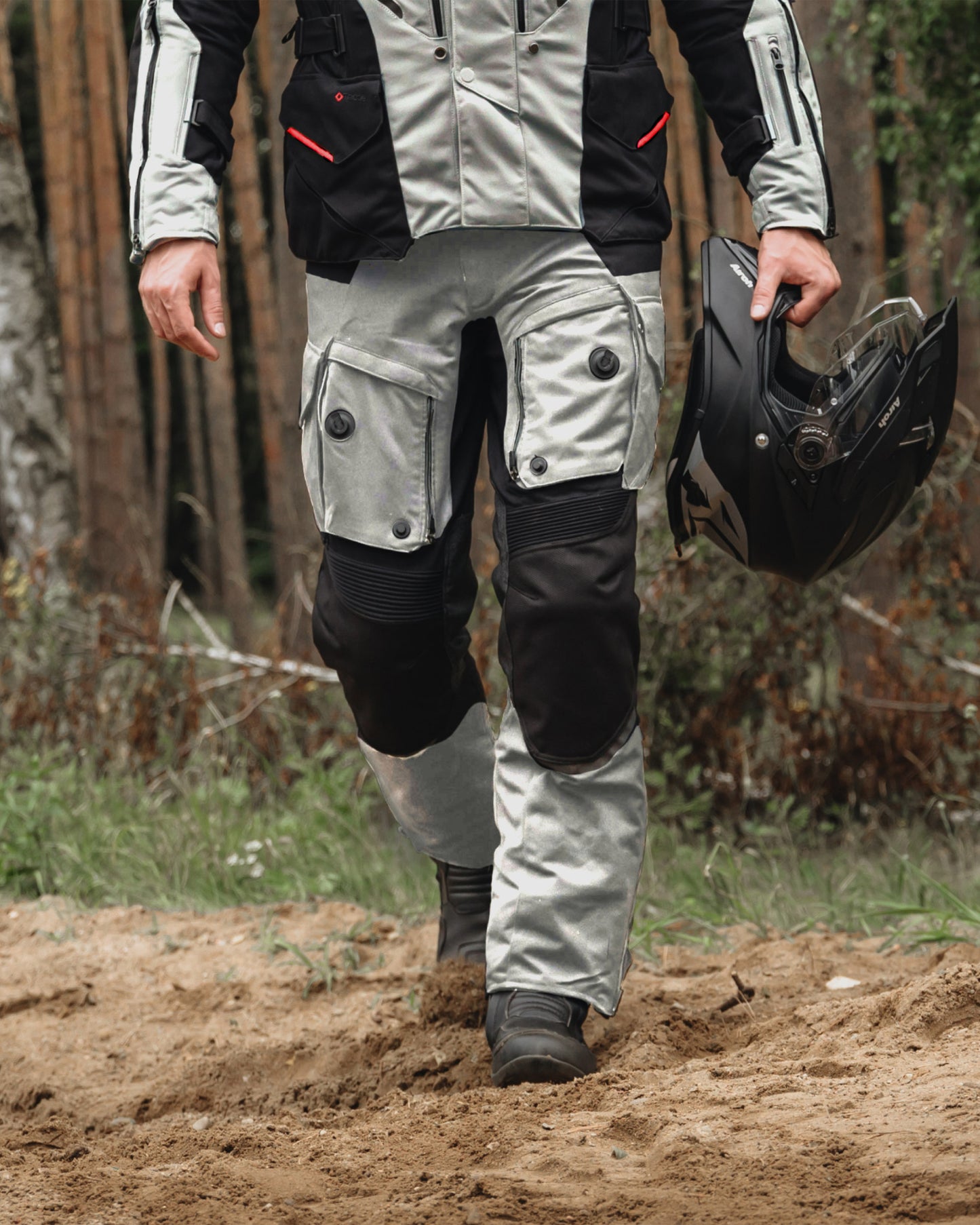 Range Motorcycle Pants Grey
