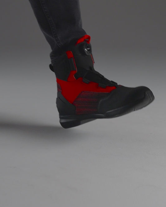 Core Motorcycle Boots Red