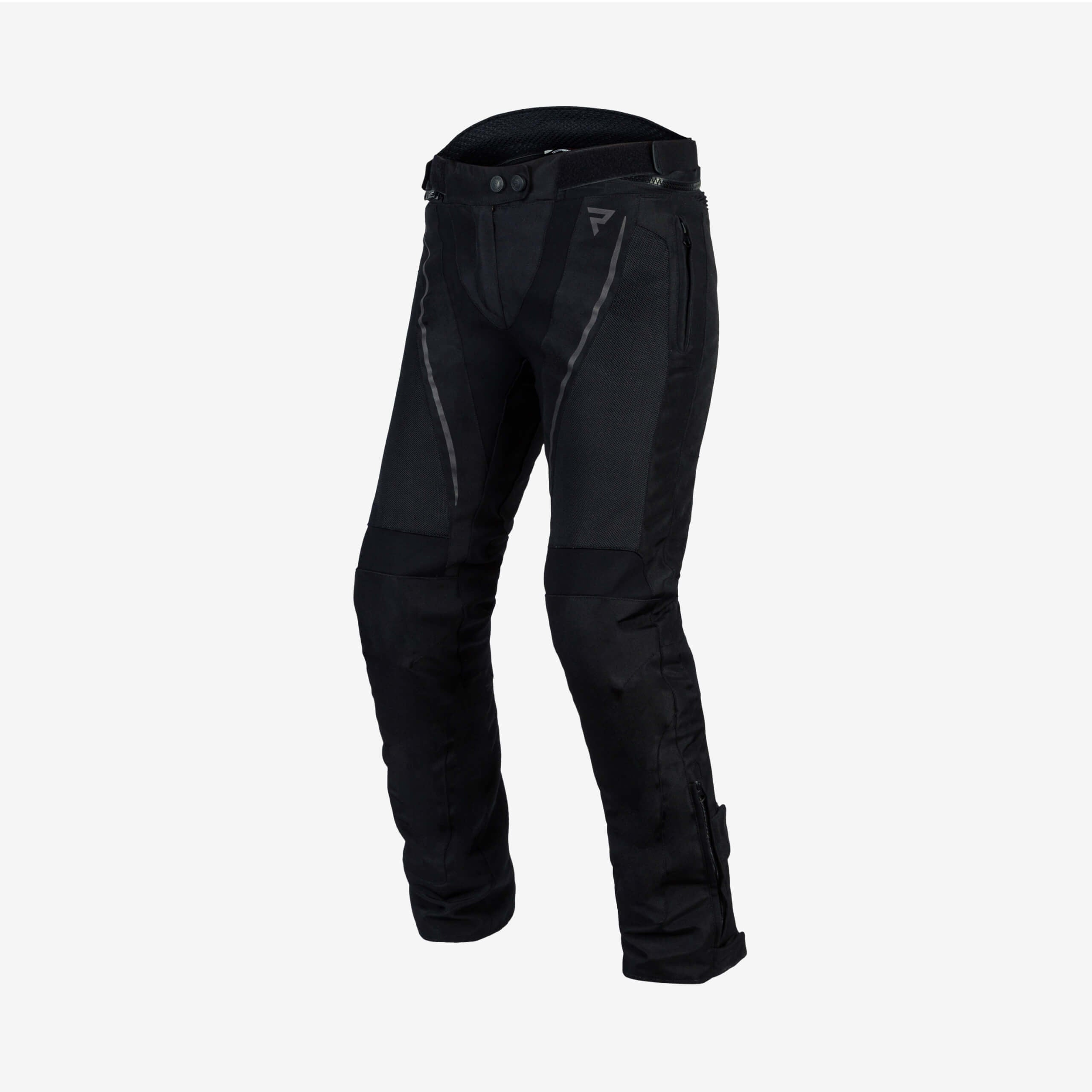 Black Pathfinder Motorcycle Pants Textile - CafeRacerWebshop.com